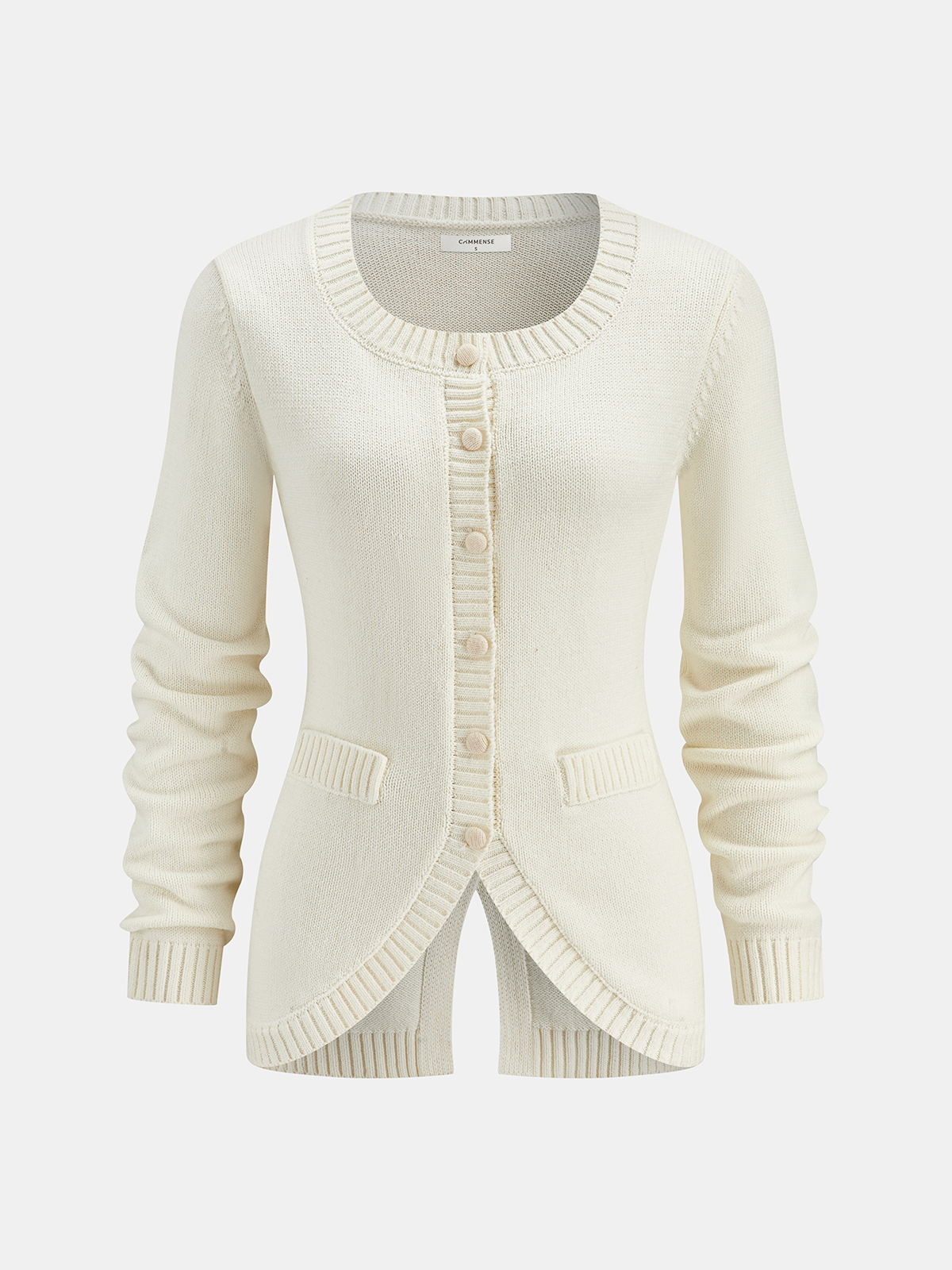 Tie-Back Button Knitted Cardigan for Women Cozy Winter Wear