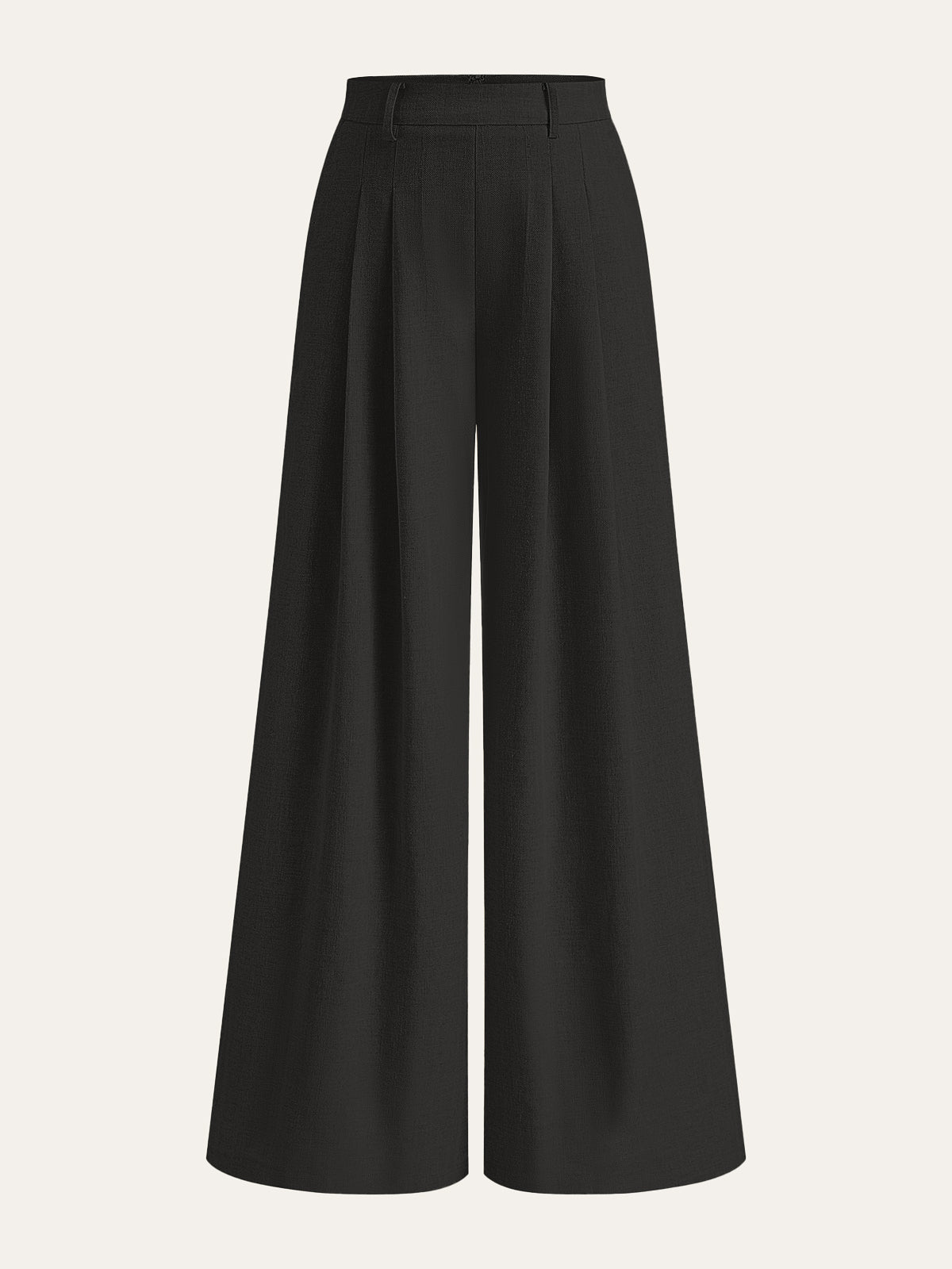 Linen Blend Wide-Leg Pants, Comfortable Lightweight Summer Fashion