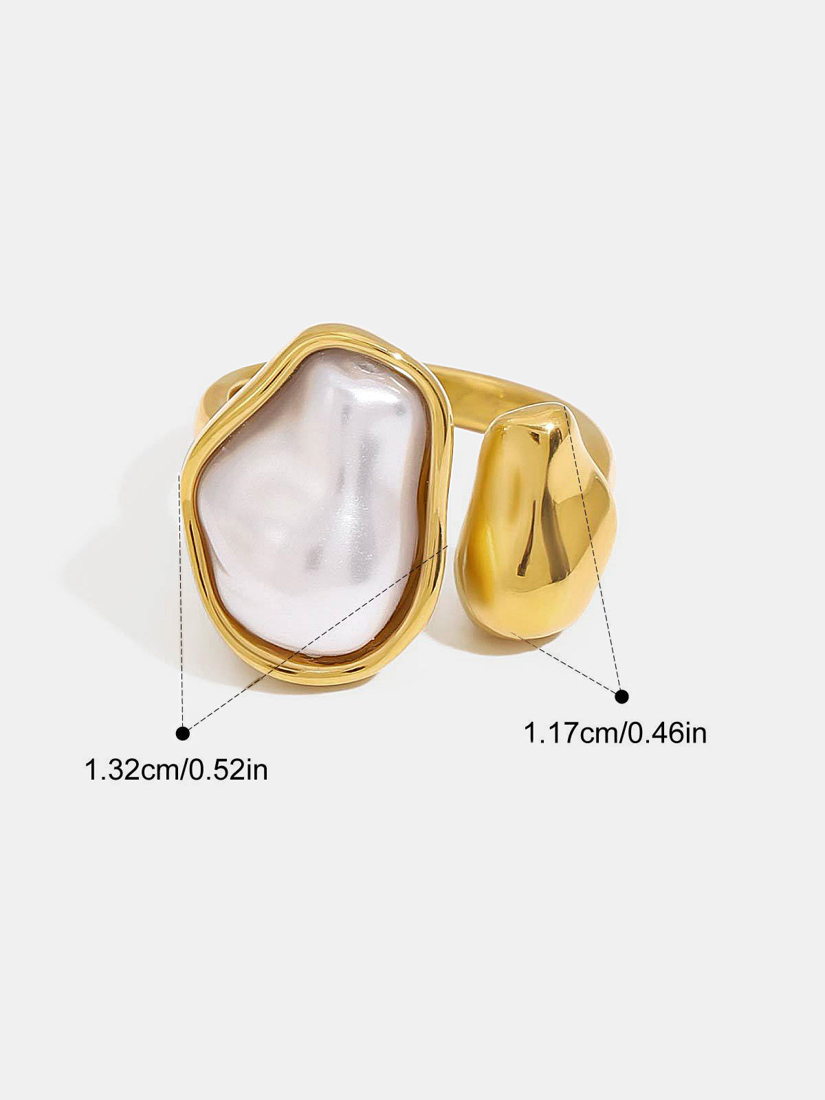 Baroque Pearl Statement Ring Handcrafted Luxury Jewelry