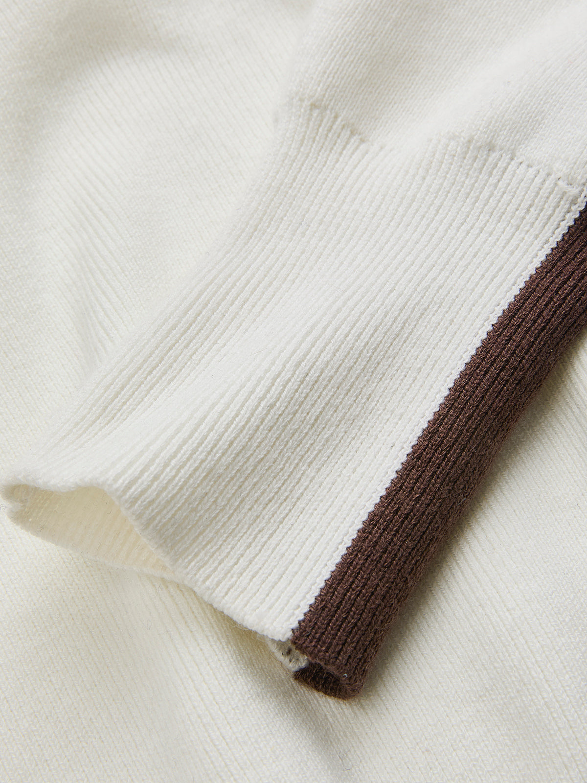 Wool-Blend Contrast-Stripe Crew Neck Sweater for Men, Casual Winter Essential
