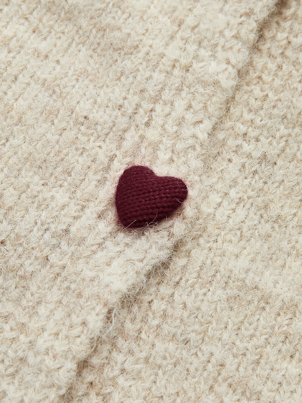 Elegant Heart-Button Cardigan for Women Casual Wear