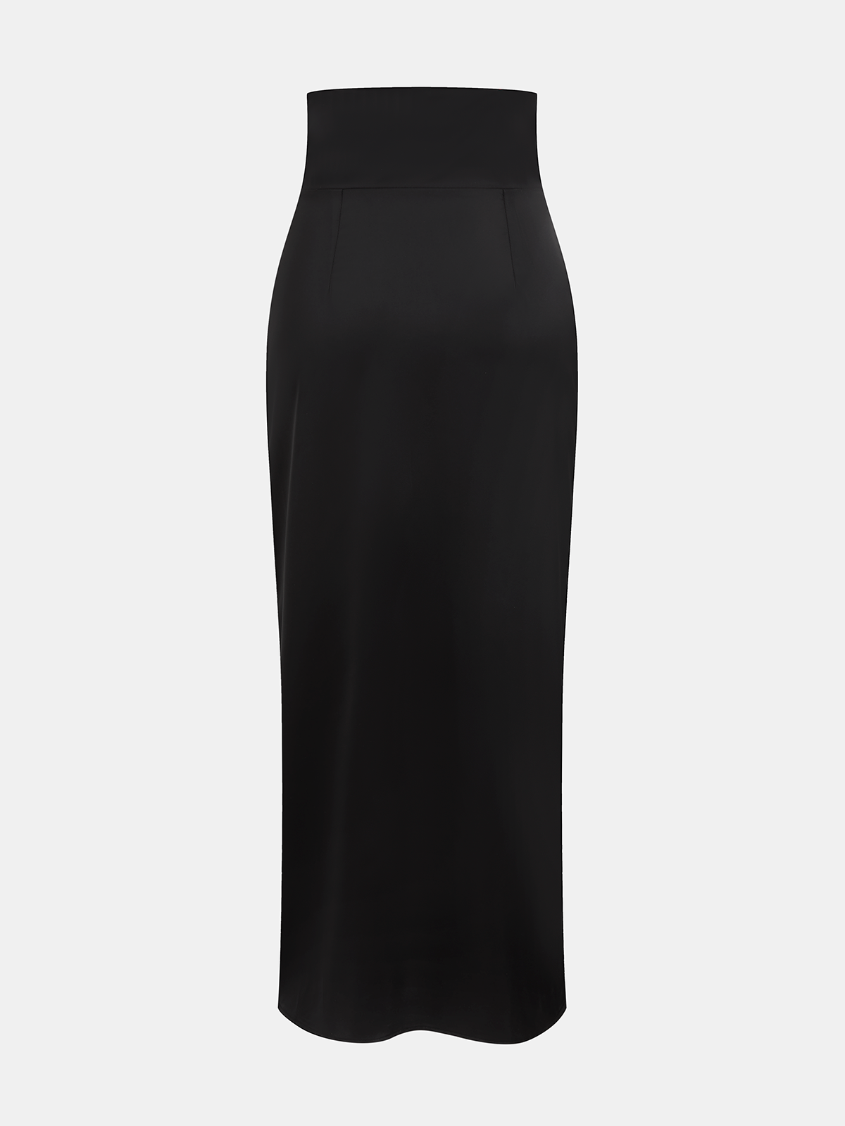 Satin Cowl-Neck Top & High-Waisted Skirt Set for Evening Wear