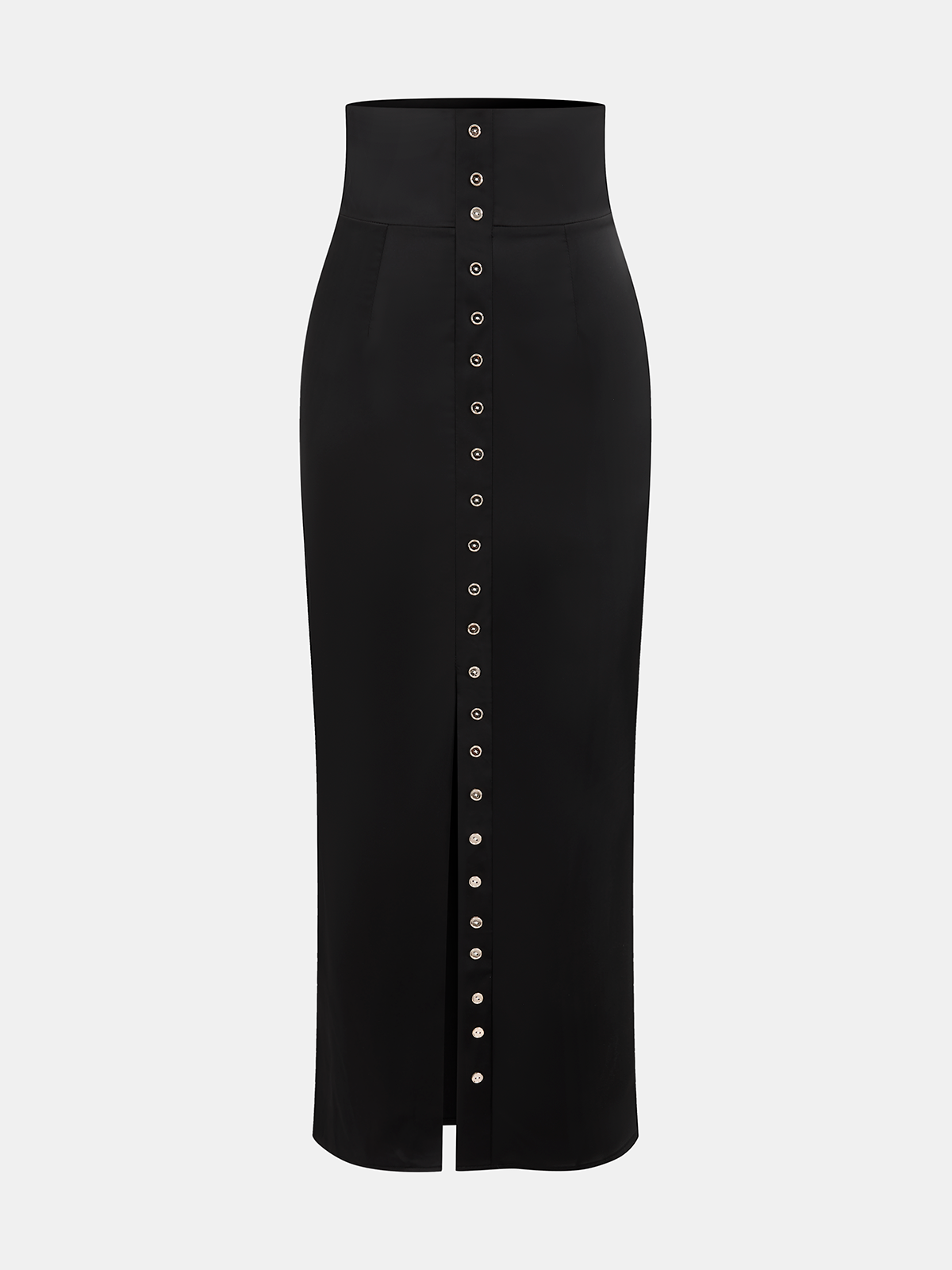 Satin Cowl-Neck Top & High-Waisted Skirt Set for Evening Wear