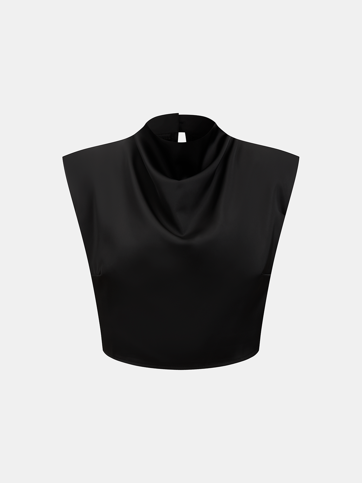 Satin Cowl-Neck Top & High-Waisted Skirt Set for Evening Wear