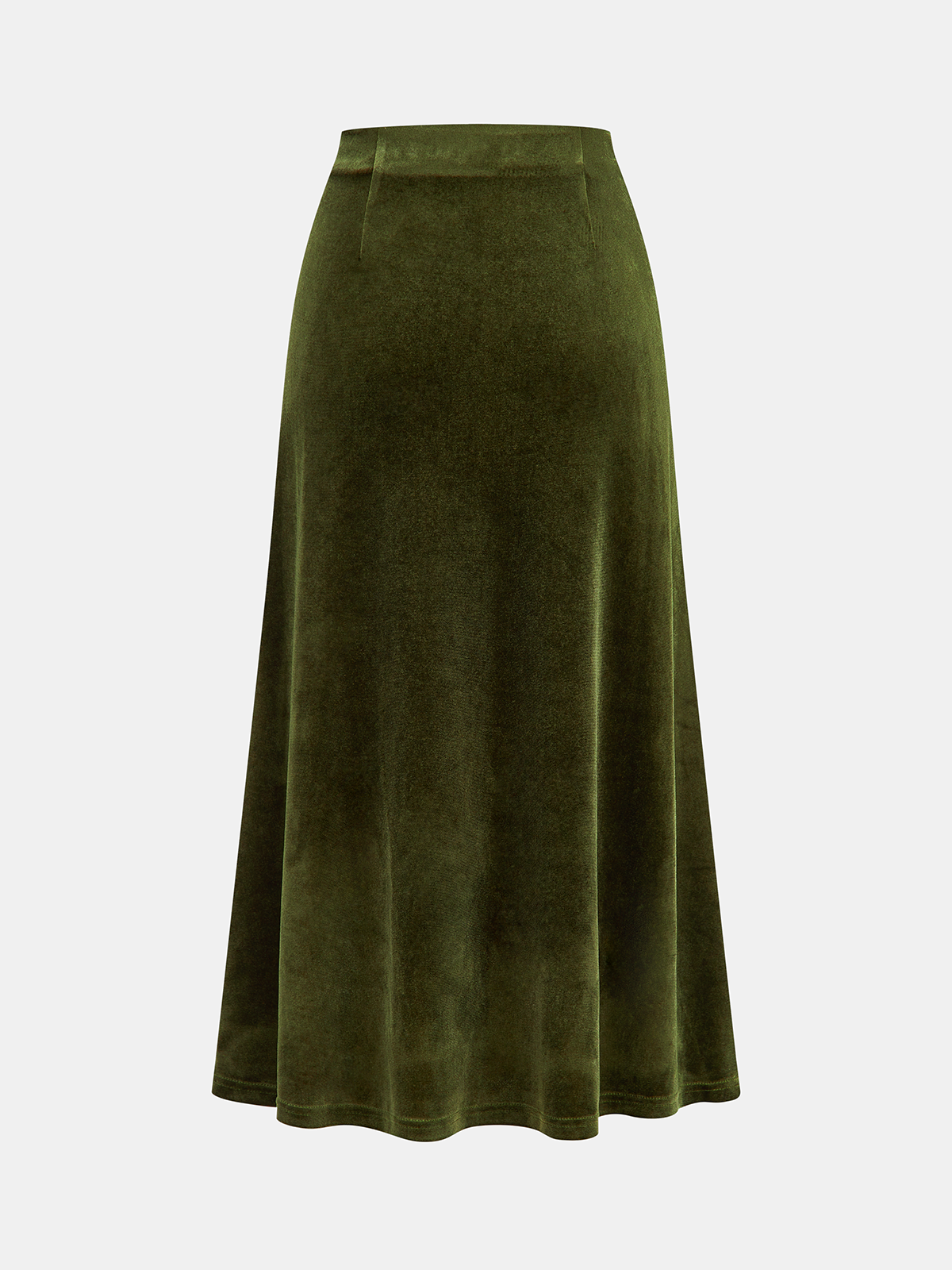 Velvet Knot-Front Midi Skirt | Women's Elegant Evening Wear