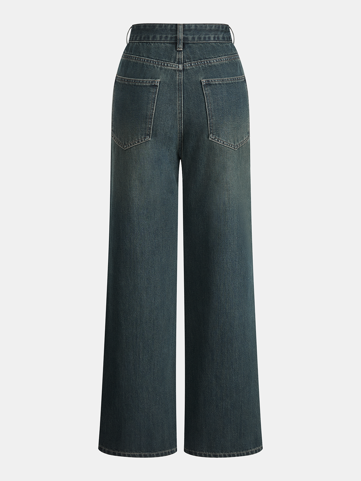 Mid-Waist Straight-Leg Jeans for Women Classic Fit