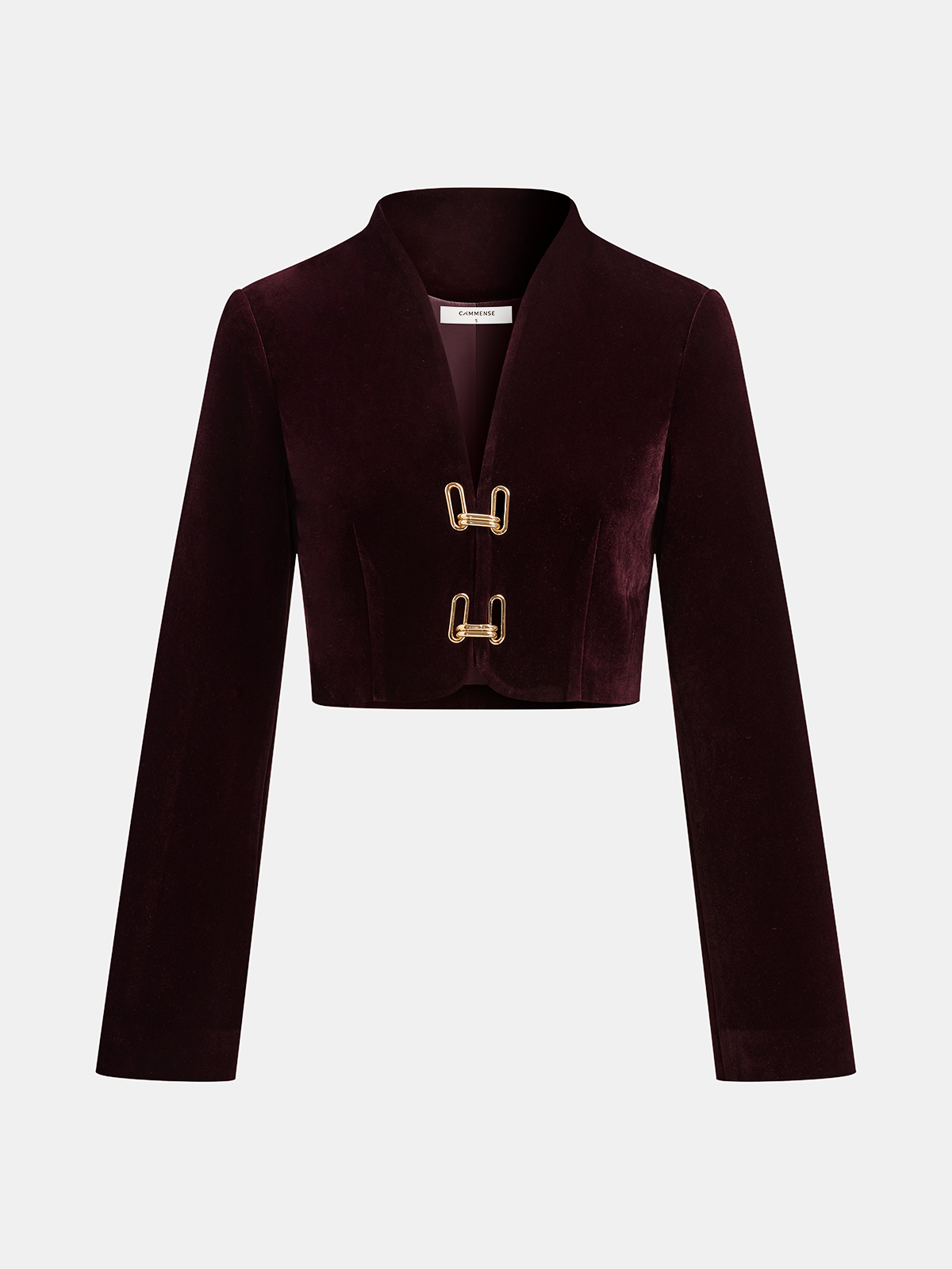 Metal Buckle Corduroy Jacket & Mini Skirt Set, Fashionable Women's Winter Outfit
