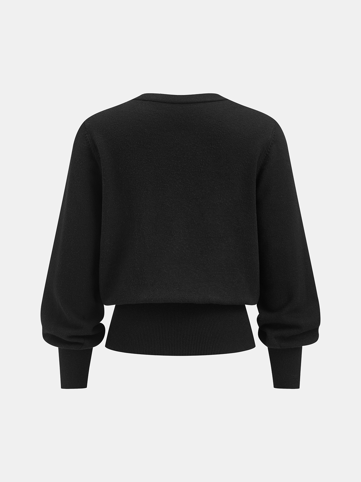 Lace-Trimmed Wrap V-Neck Knit Top for Women Casual Wear