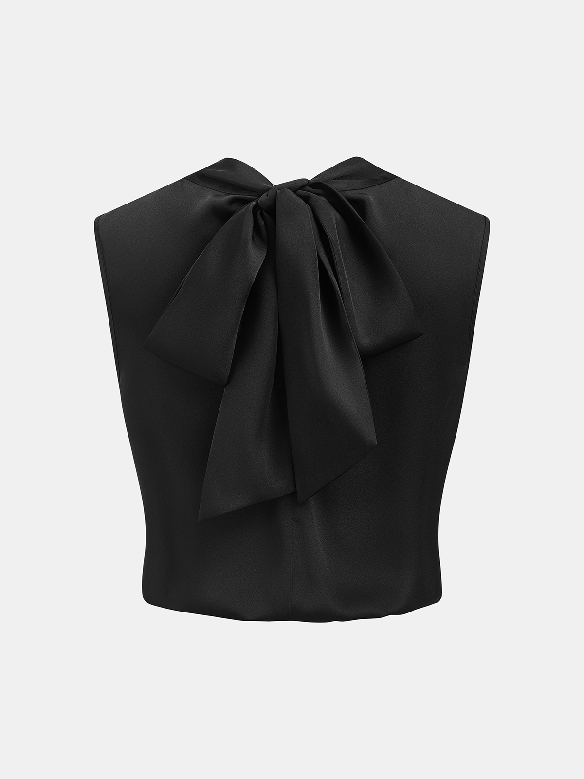 Satin Cowl-Neck Sleeveless Top for Women, Elegant Party Wear