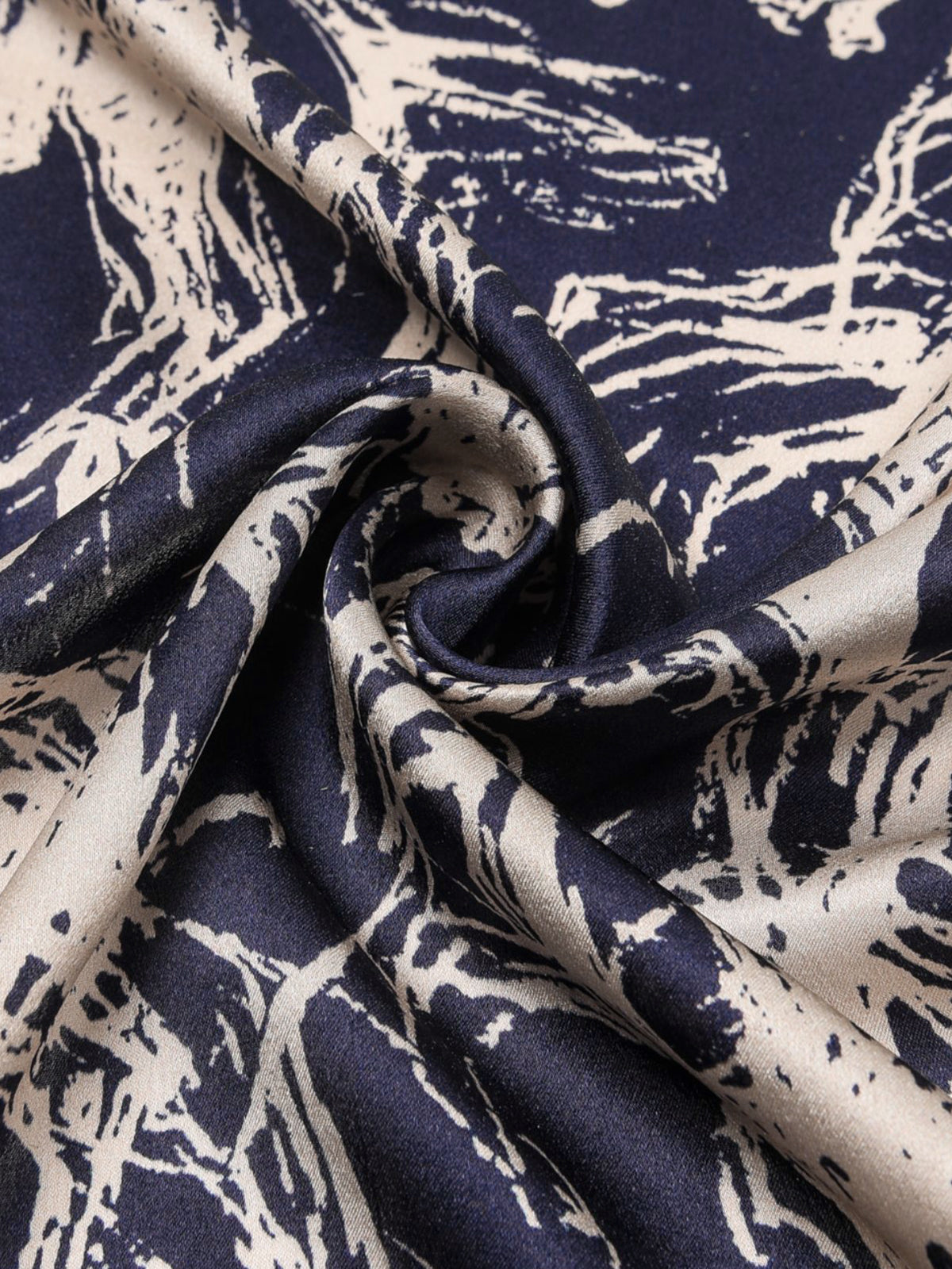 Horse Sketch Print Silk Scarf, Elegant Equestrian Lightweight Fashion Accessory