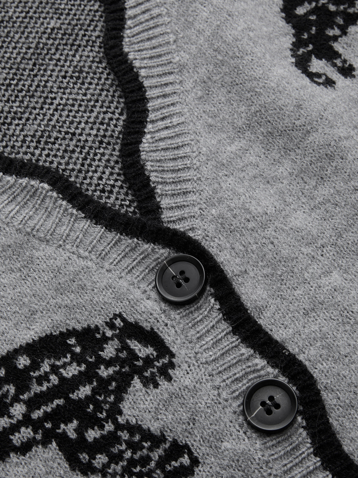 Panther Pattern Contrast Trim Stylish Knit Vest for Casual Wear