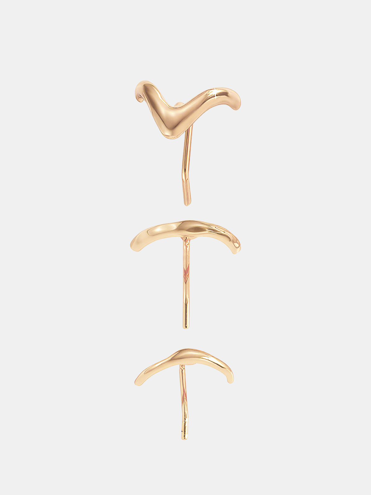 3pcs Minimalist Hair Accessory Set, Trendy Geometric Clip Collection