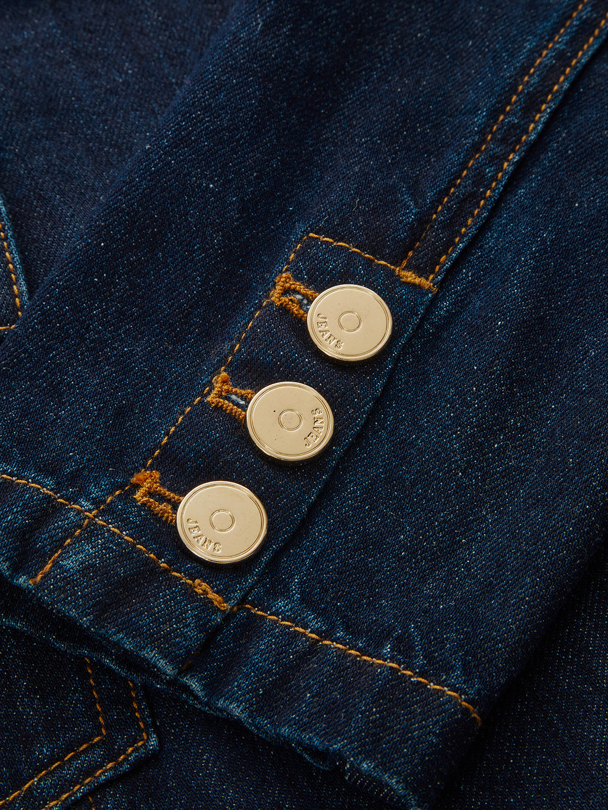 Belted Denim Blazer Dress with Tailored Fit and Vintage Wash