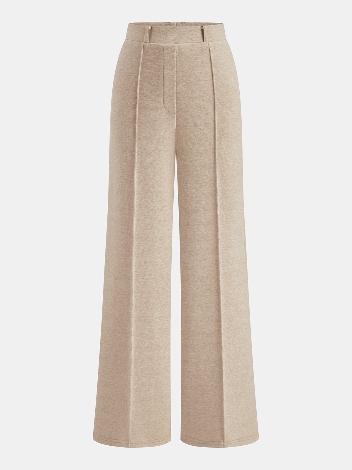 Seam Detail Mock Neck Tank & Pants Set, Comfortable Stretch Fit Outfit