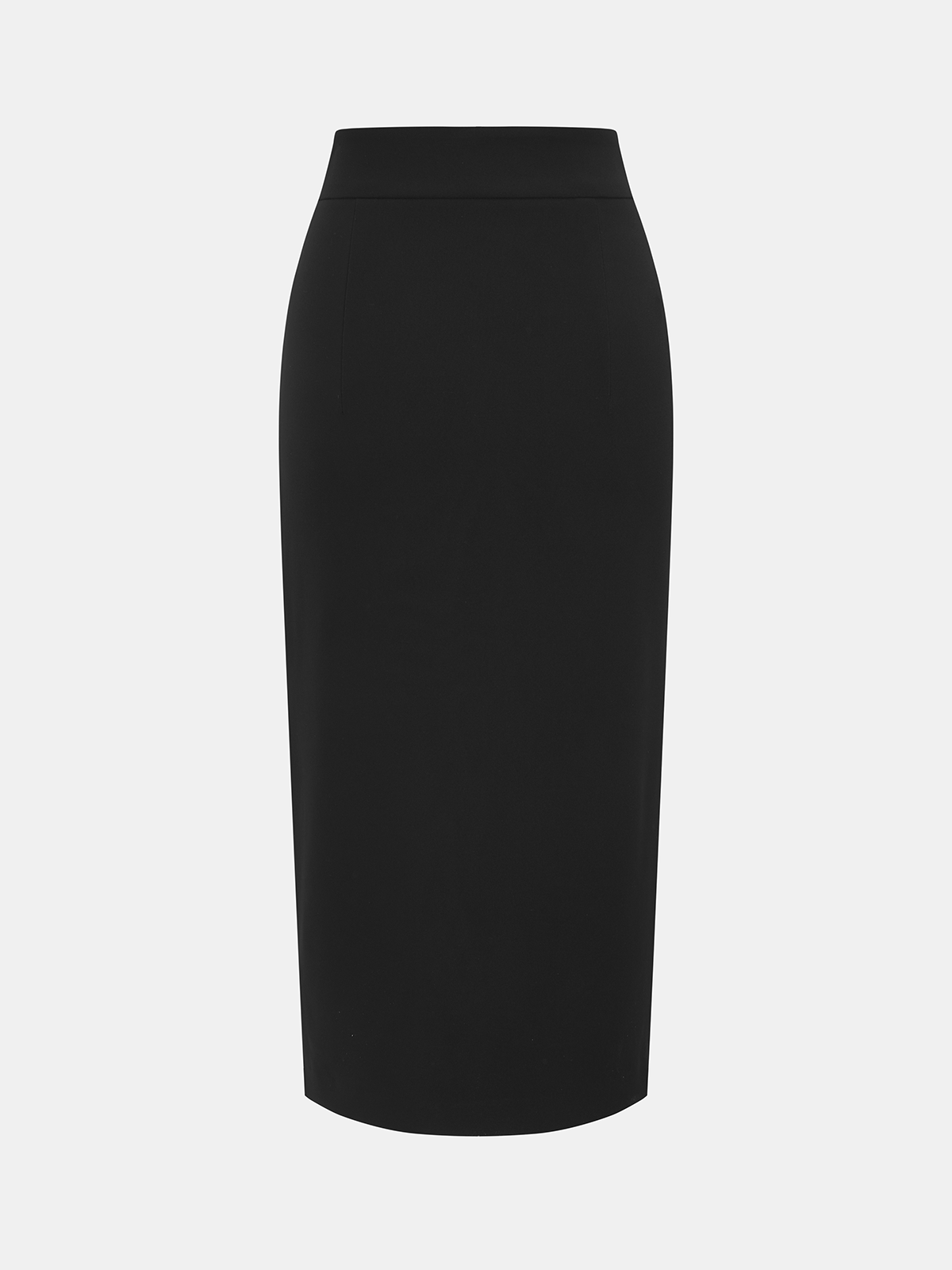 Color Block Metal Detail Midi Skirt with Elegant Pleats and A-Line Fit
