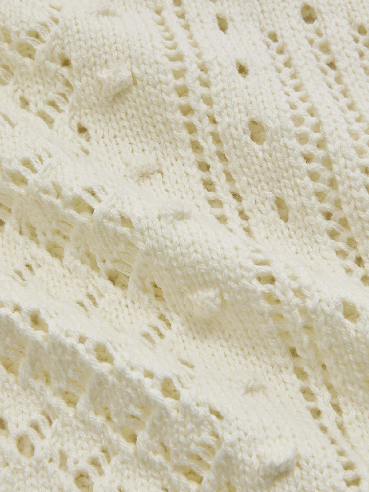 Contrast Trim Open-Knit Sleeveless Top for Summer Casual Wear