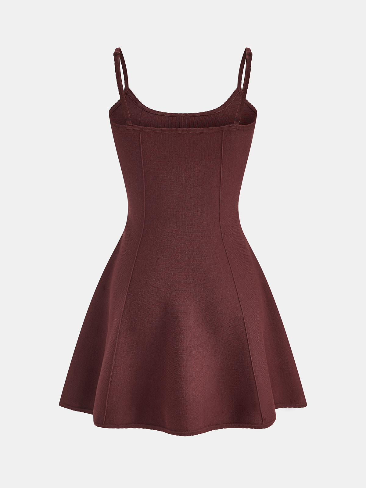 Umbrella Hem Knit Cami Mini Dress Trendy Summer Casual