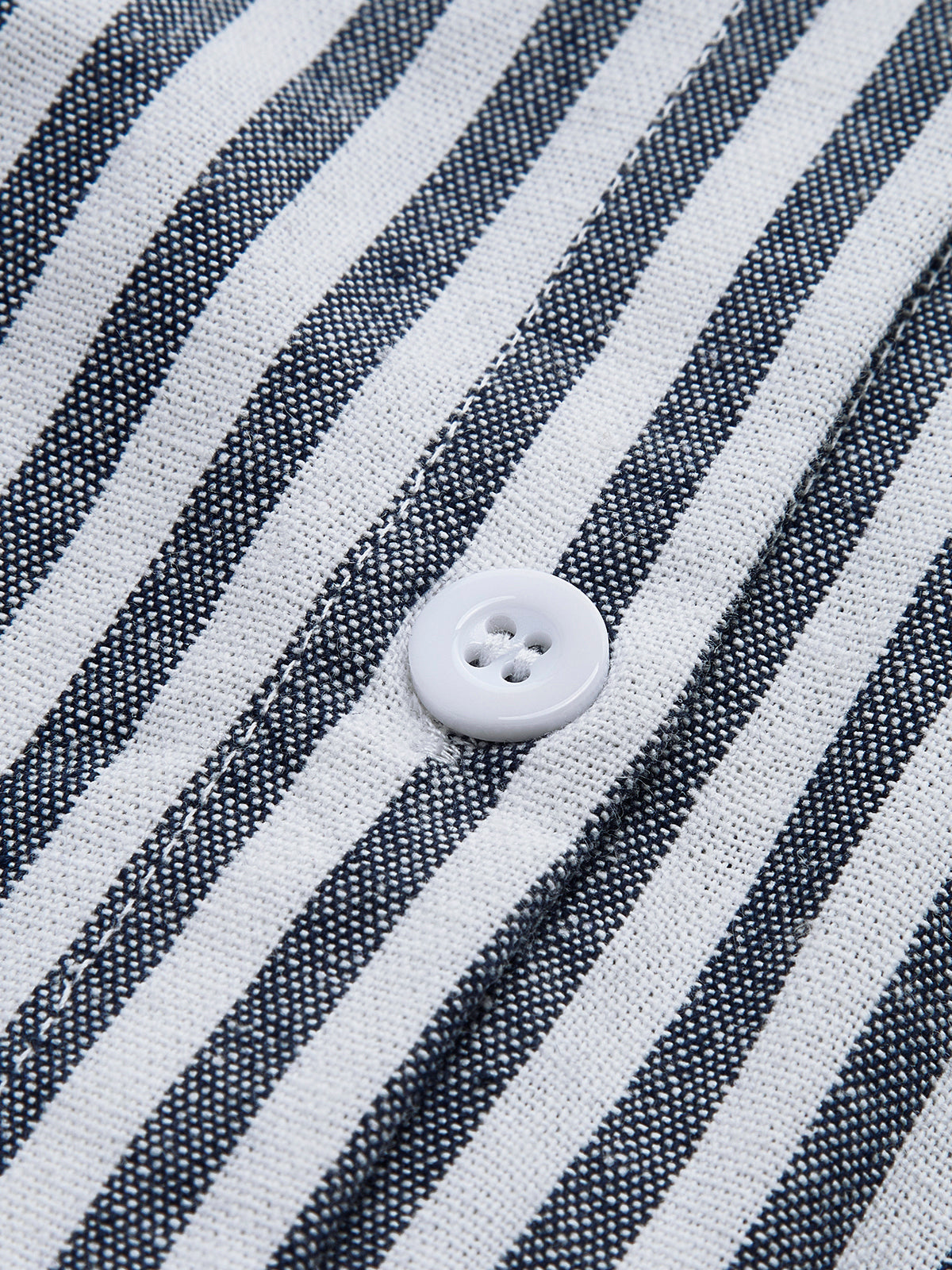 Cotton & Linen Pinstripe Loose Shirt Casual Comfort Fit Unisex