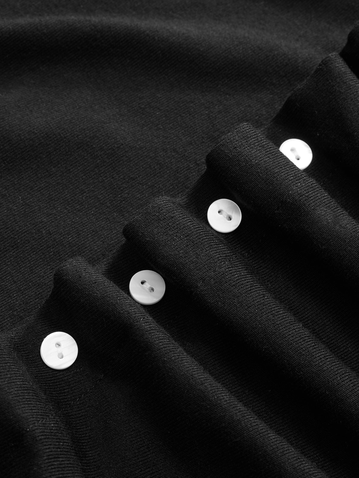 Short-Sleeve Ruched Side Button Detail Dress for Women Work Casual Wear
