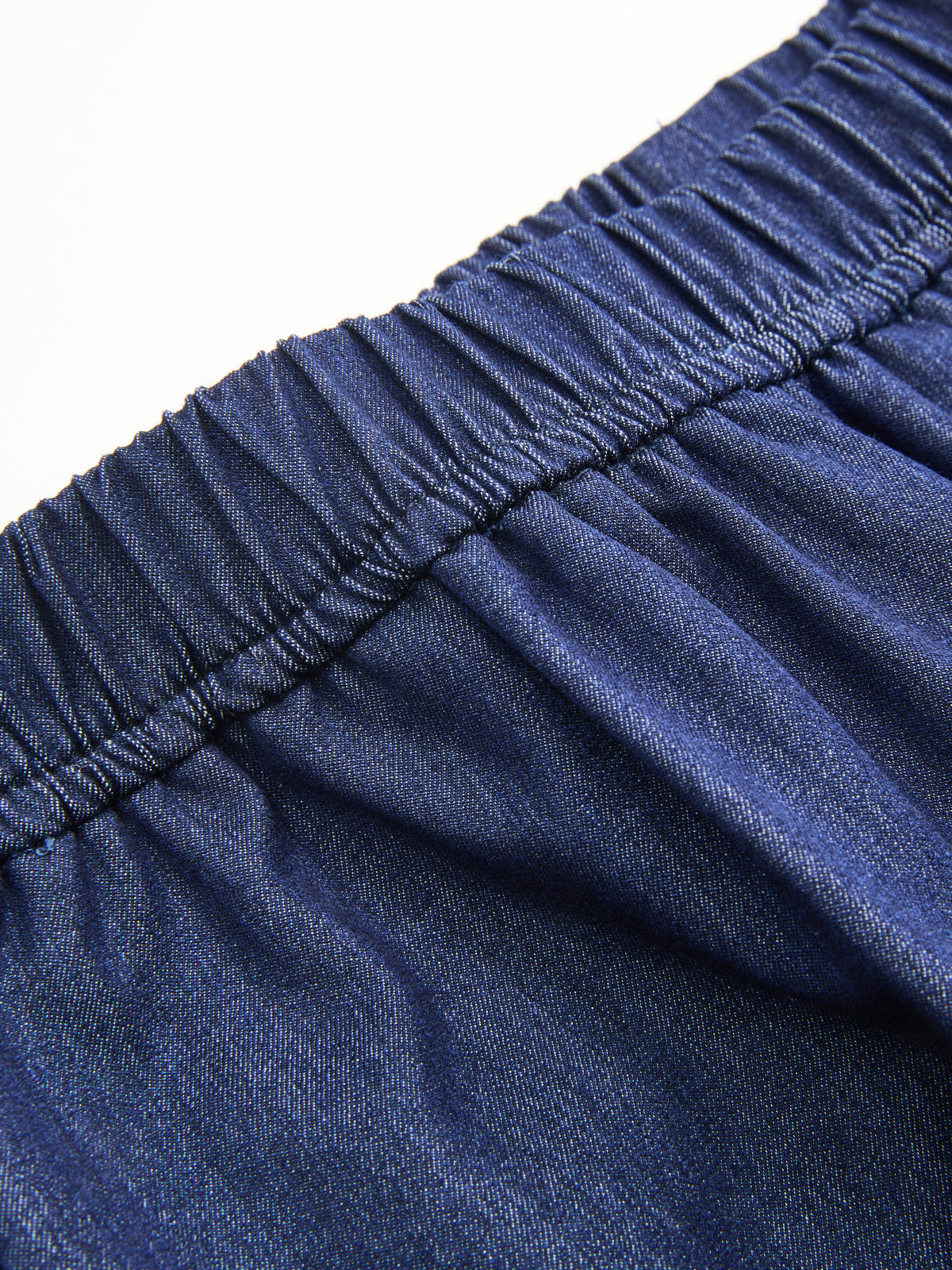 Faux Denim Tie-Waist Vest & Pants Set with Matching Belt