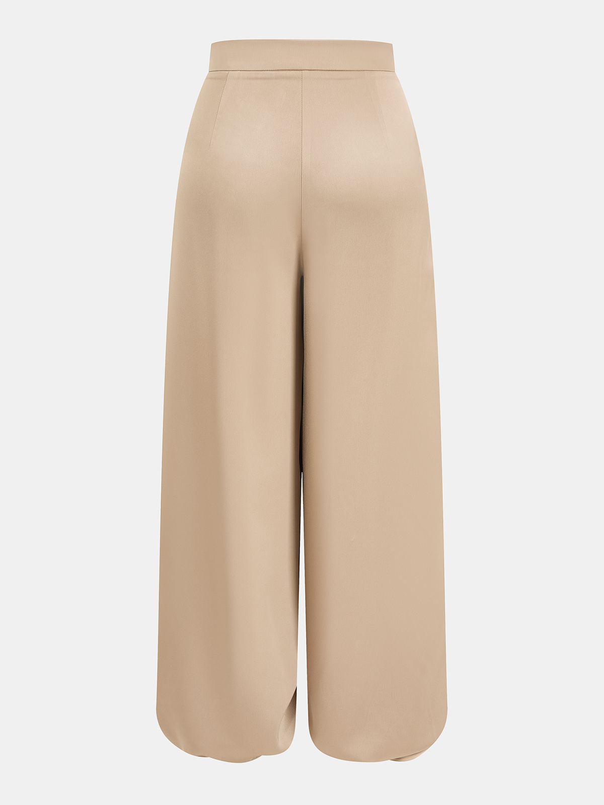 Mid-Waist Satin Pleated Balloon Pants for Women Comfort Fit Stylish Fashion