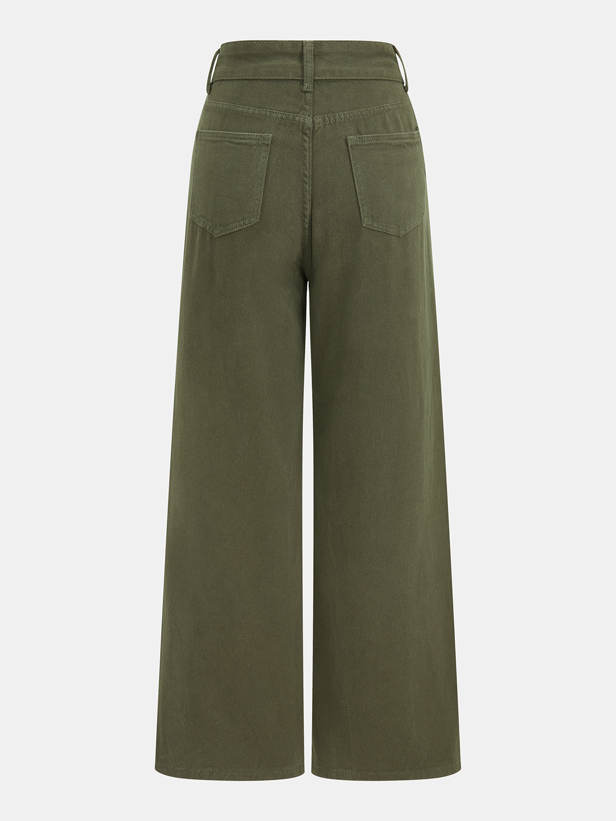 Overlay Panel Mid-Waist Wide-Leg Jeans for Women Casual Comfort