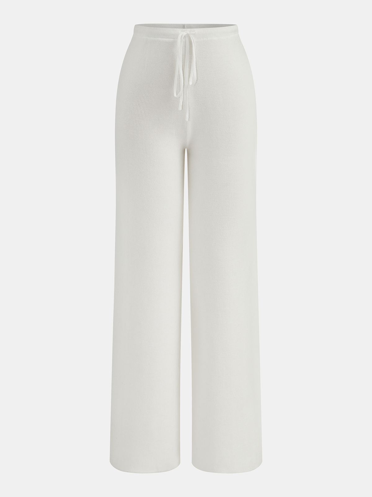 Ribbed Off-Shoulder Top & Drawstring Pants Set Women's Casual Loungewear