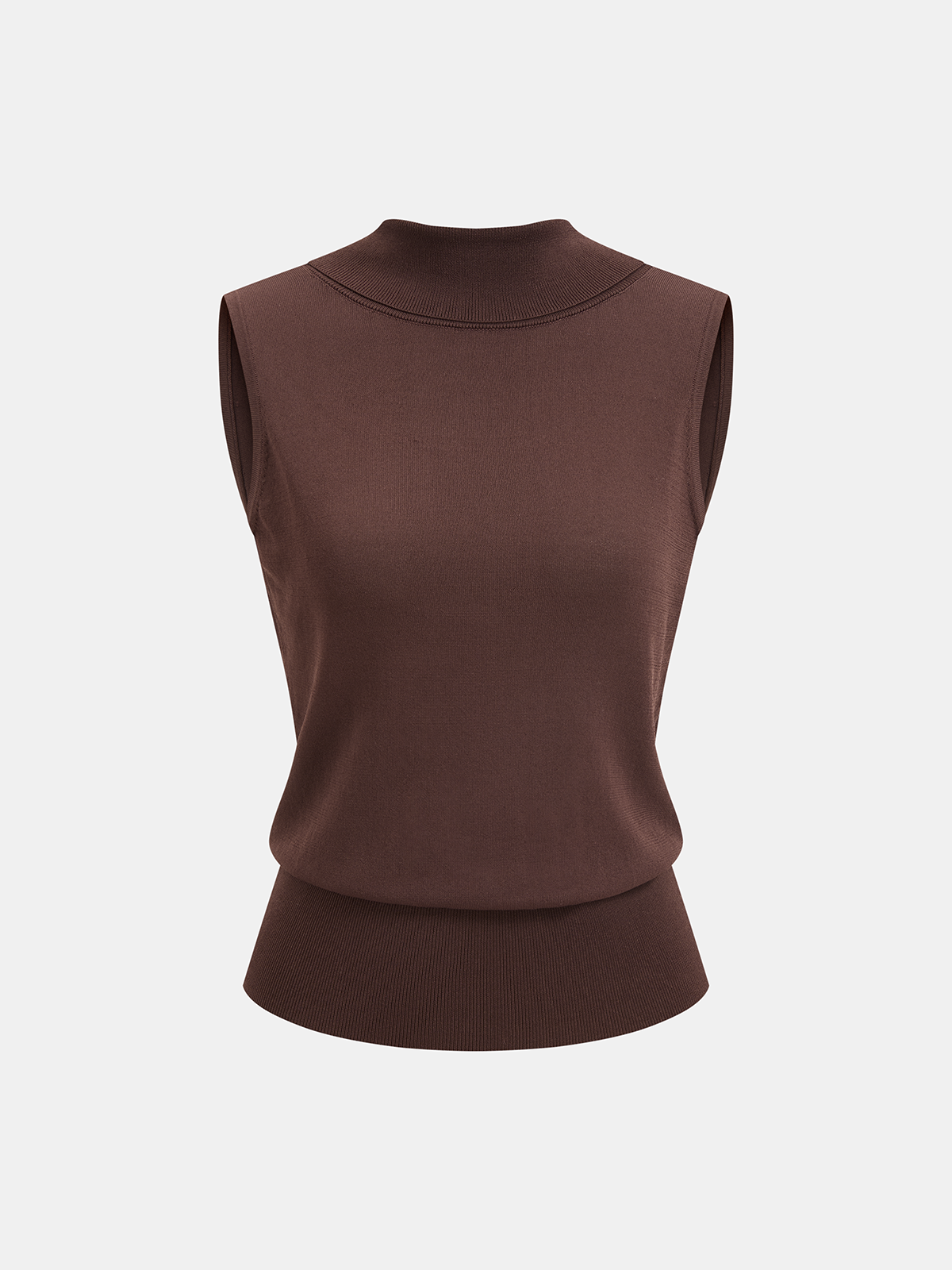 Backless Sleeveless Knit Top Summer Casual Fashion