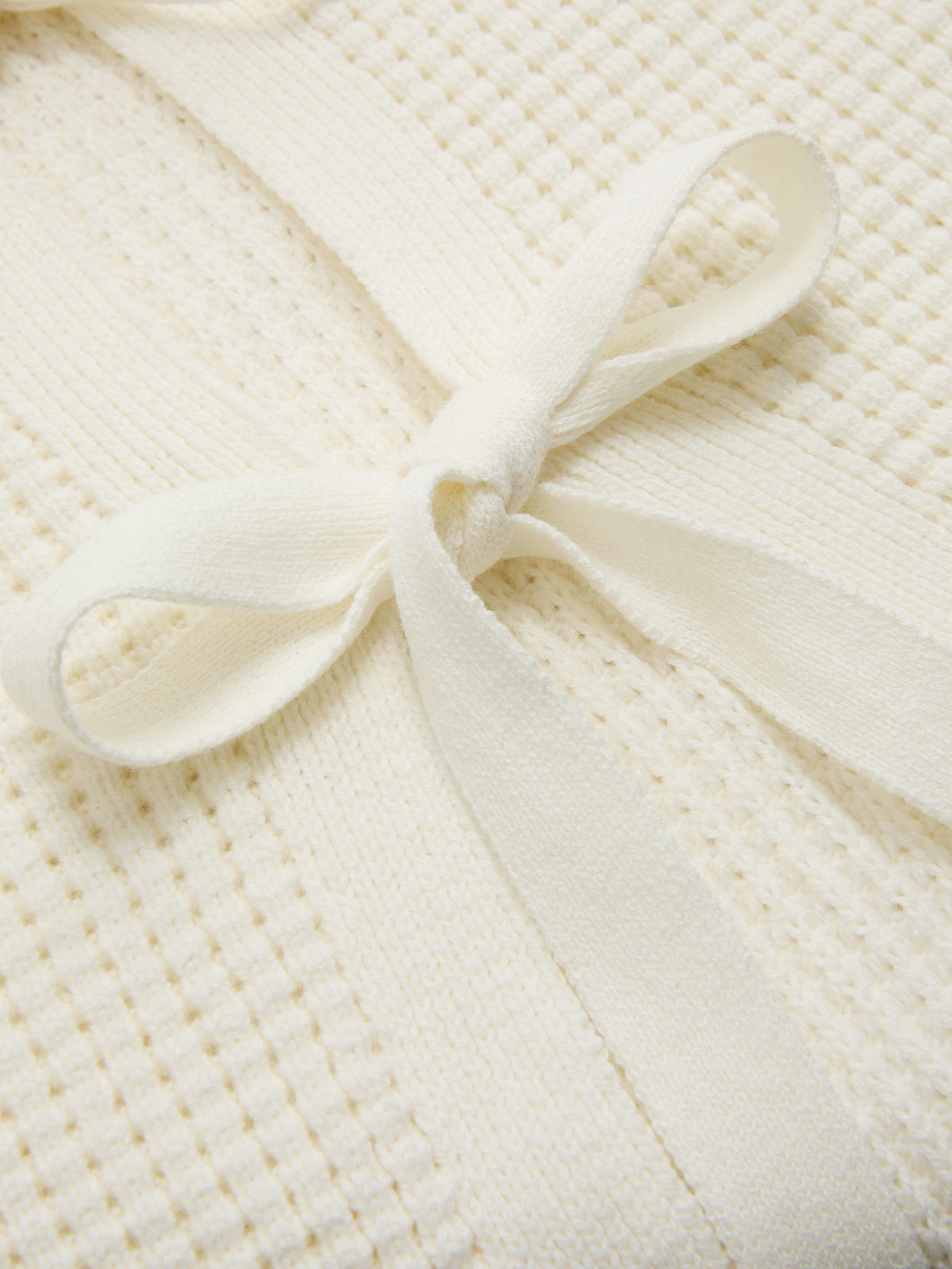 Bow Detail Waffle Knit Sleeveless Top for Women Summer Essential