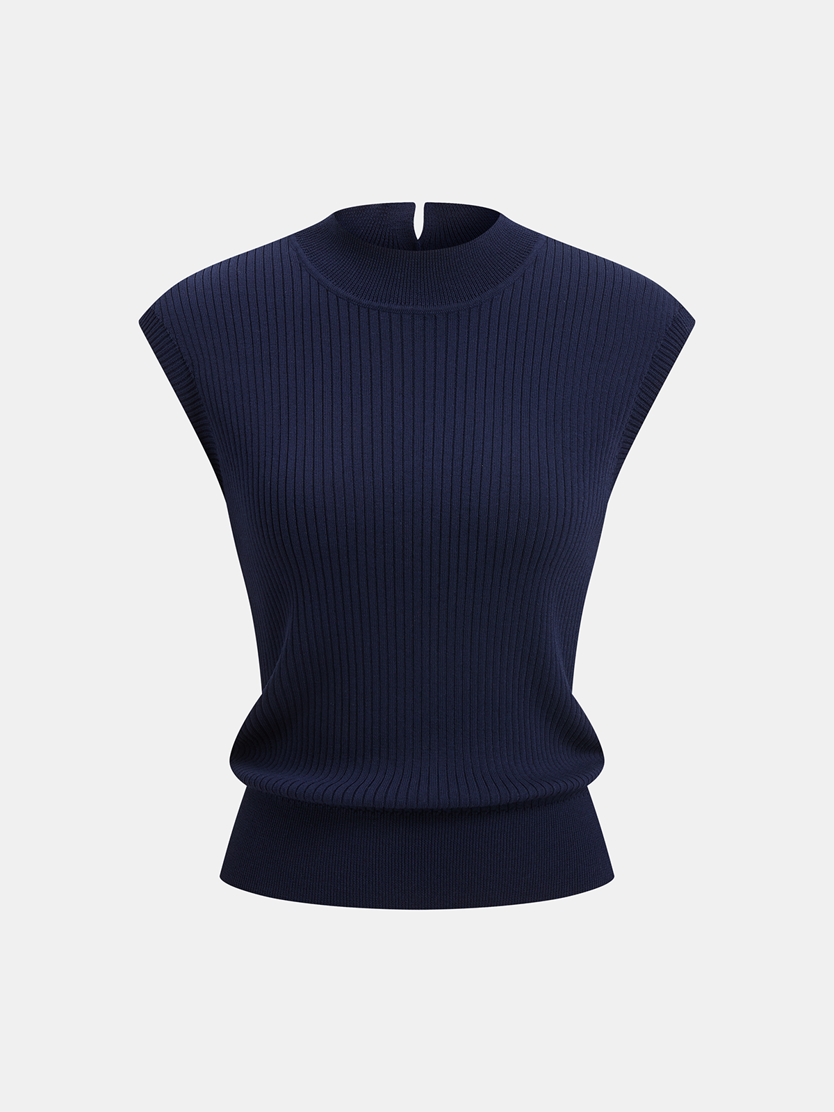 Backless Ribbed Knit Sleeveless Top for Women Summer Casual
