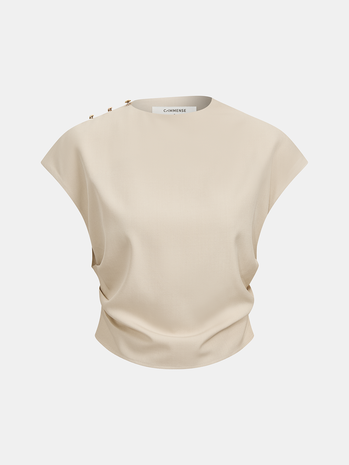 Sleeveless Ruched Top & Wide-Leg Pants Set for Women Chic Comfort