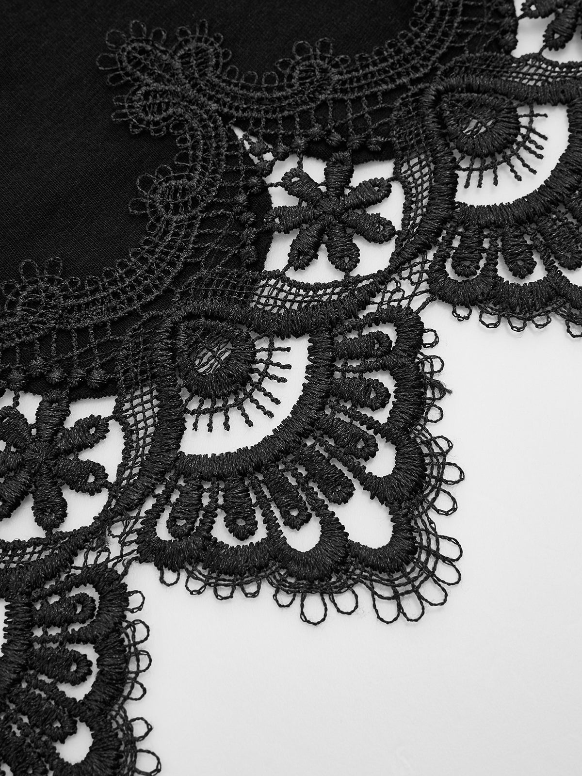 Lace Trim Short-Sleeve Crop Top for Women Summer Casual