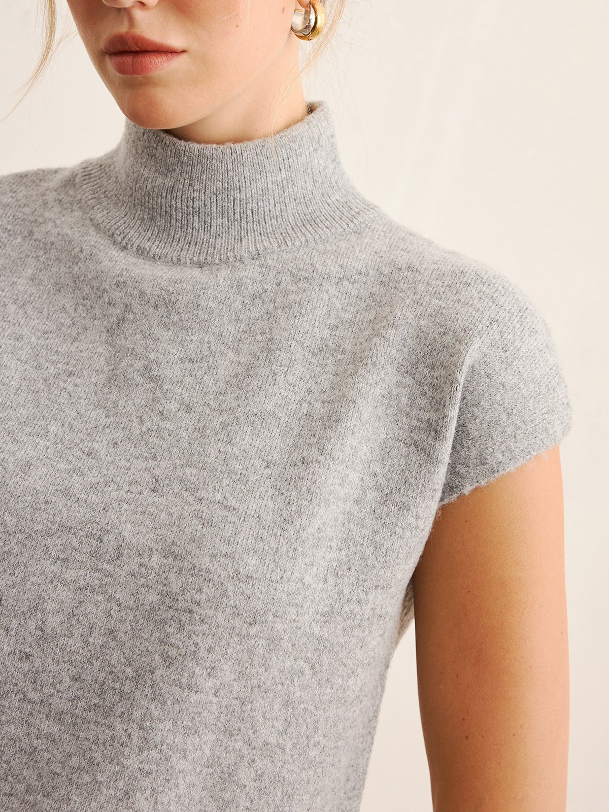Mock Neck Knit Top & Midi Skirt Set without Belt, Comfortable Women's Fashion Essentials