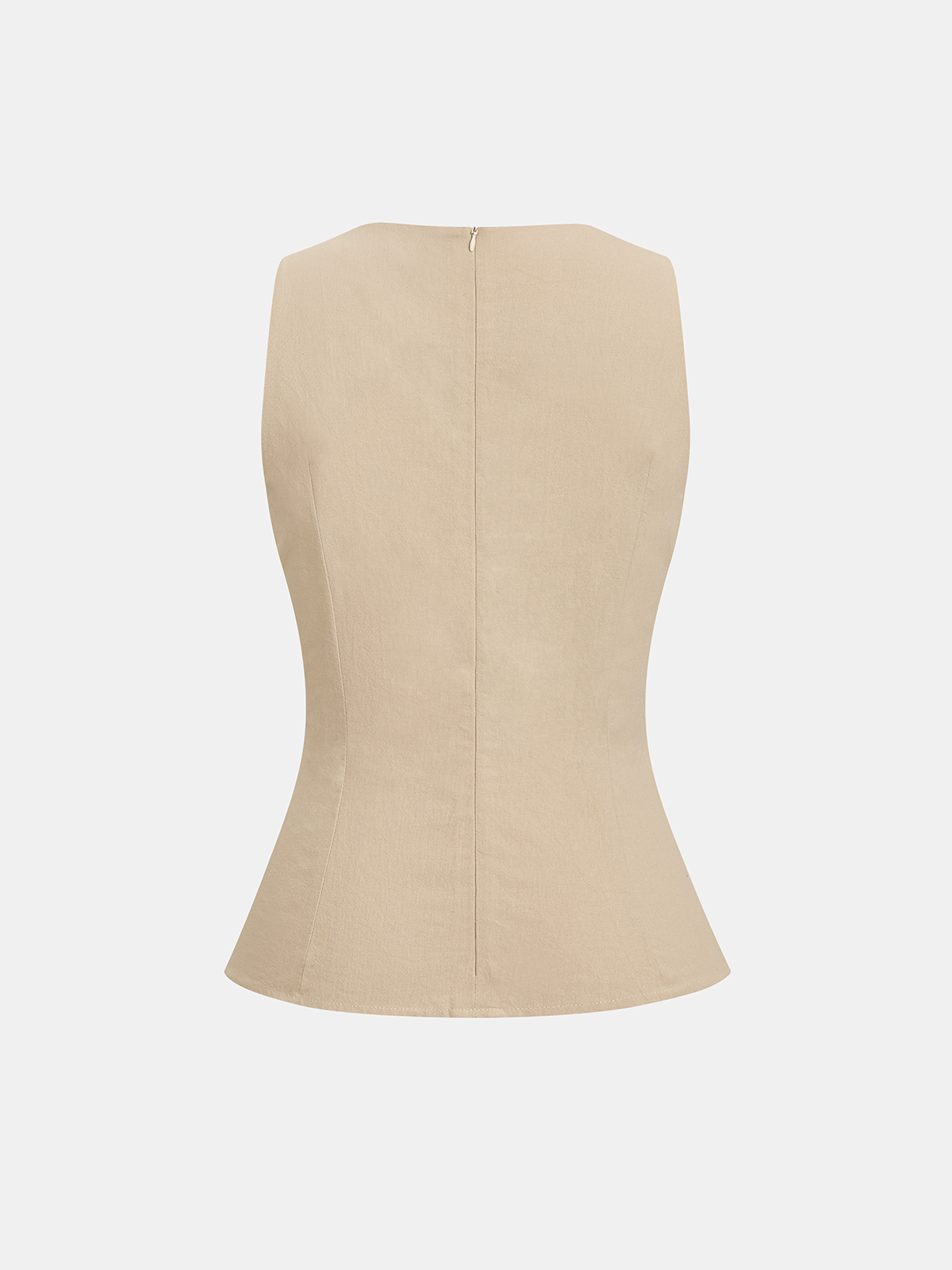 Sleeveless Cross Wrap Fitted Cotton Top for Women Casual V-Neck Tee
