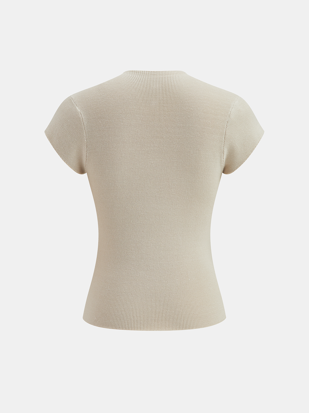 Button Front Short Sleeve Knit Cardigan with Pockets Lightweight Women's Sweater