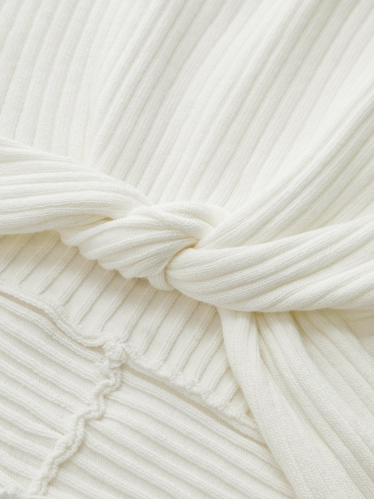 Ribbed Knotted Sweater Vest Cozy Casual Layering Essential