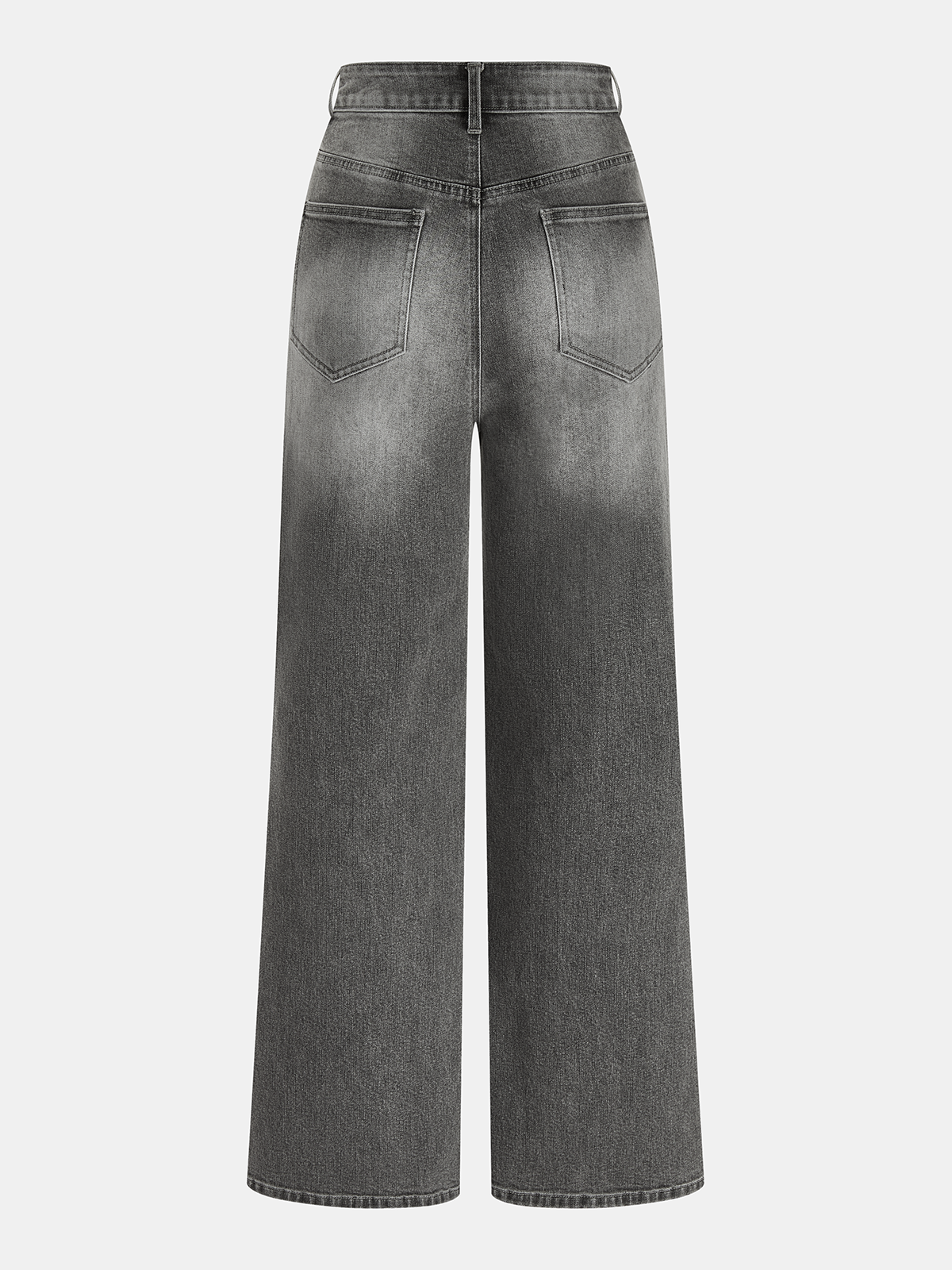 Mid-Waist Wide-Leg Denim Pants for Women Casual Fit Comfortable