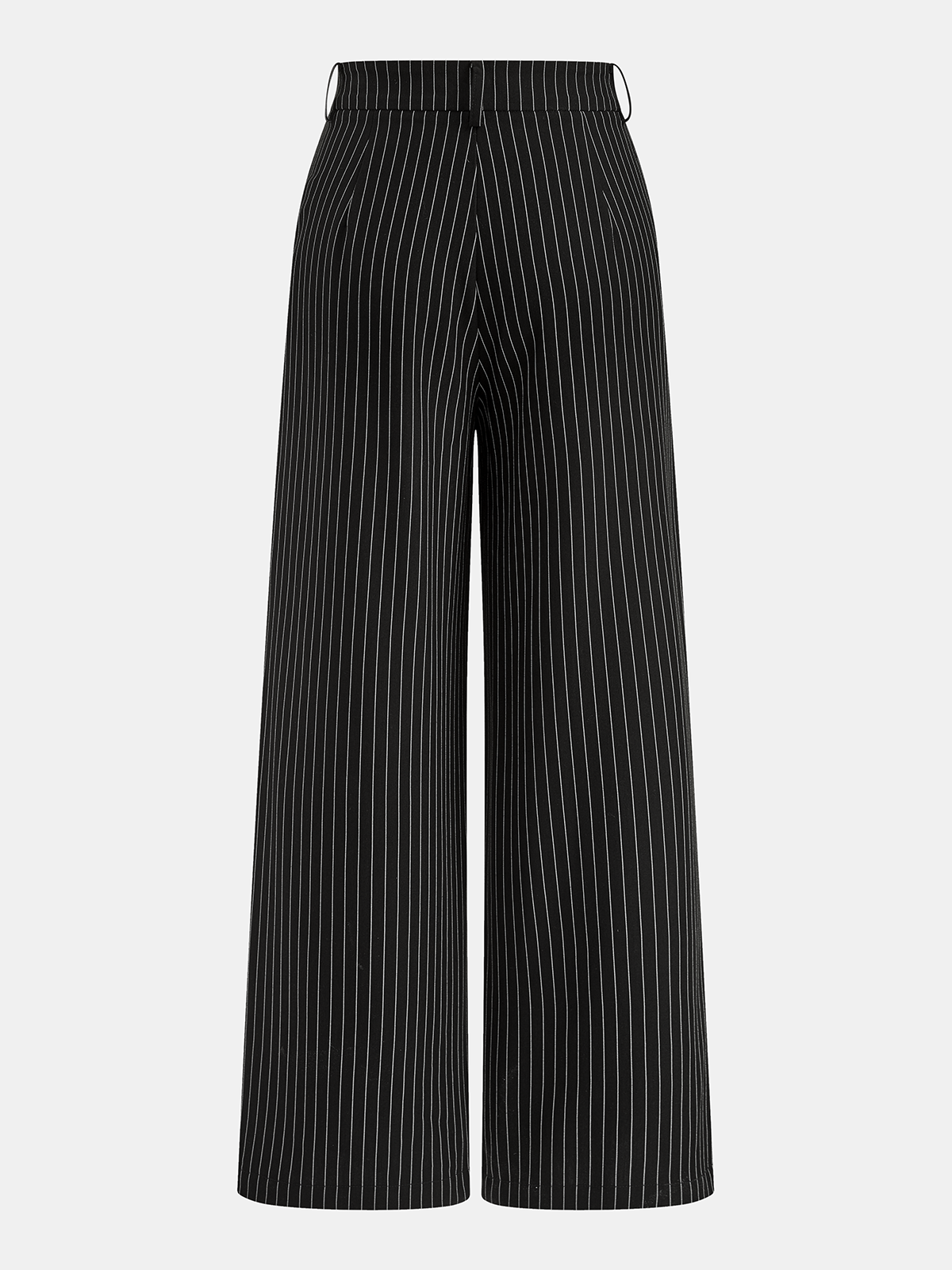 Pinstripe Halter Top & Wide Leg Pants Set for Women's Elegant Outfits