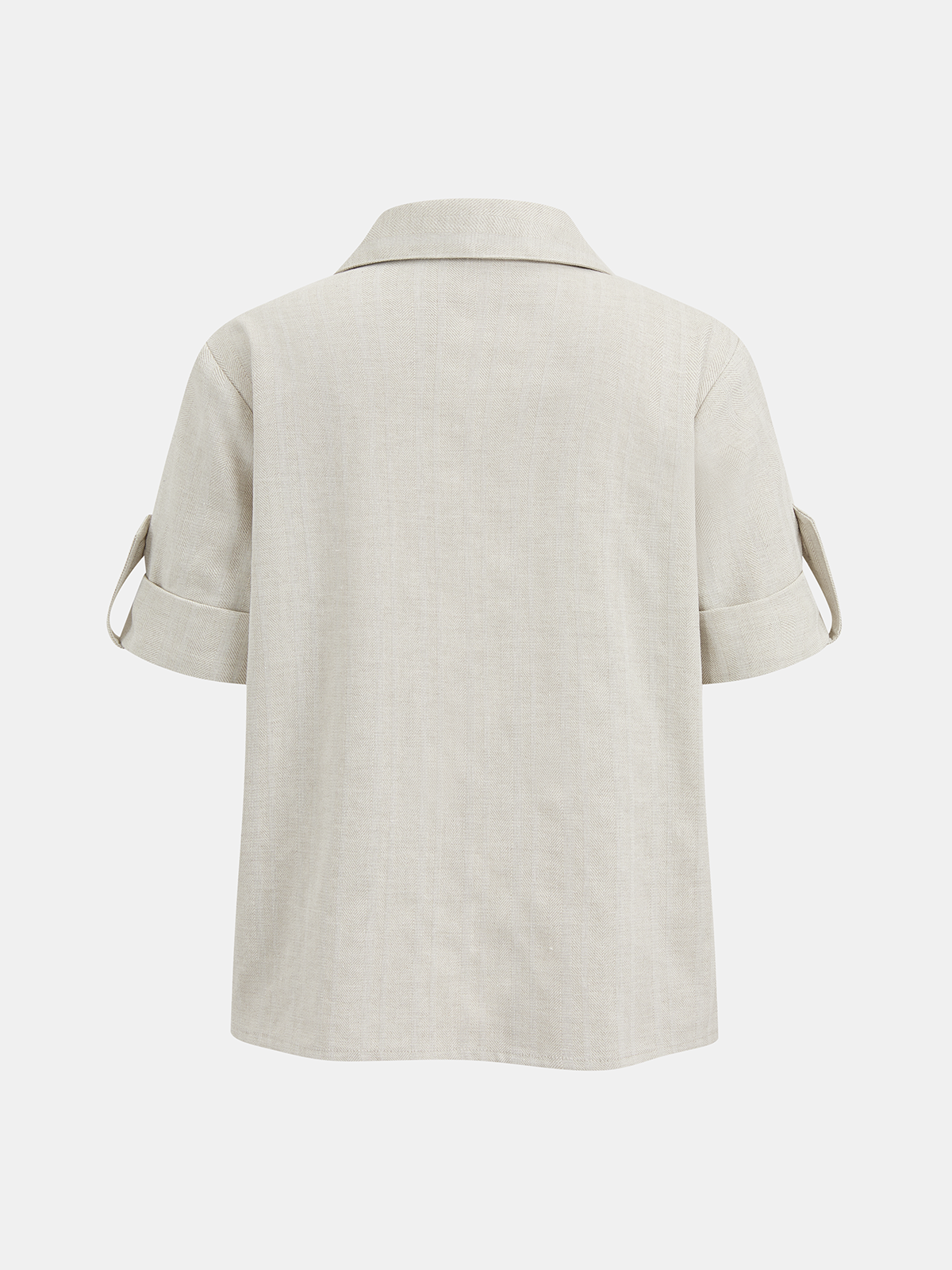 Cotton Linen Knotted Shirt & Belted Pants Set for Women Summer Casual Look
