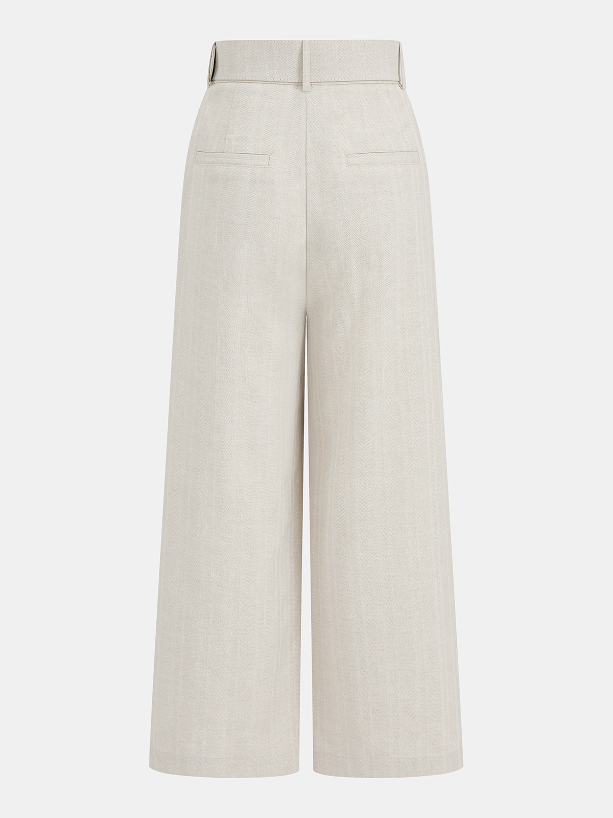 Cotton Linen Knotted Shirt & Belted Pants Set for Women Summer Casual Look