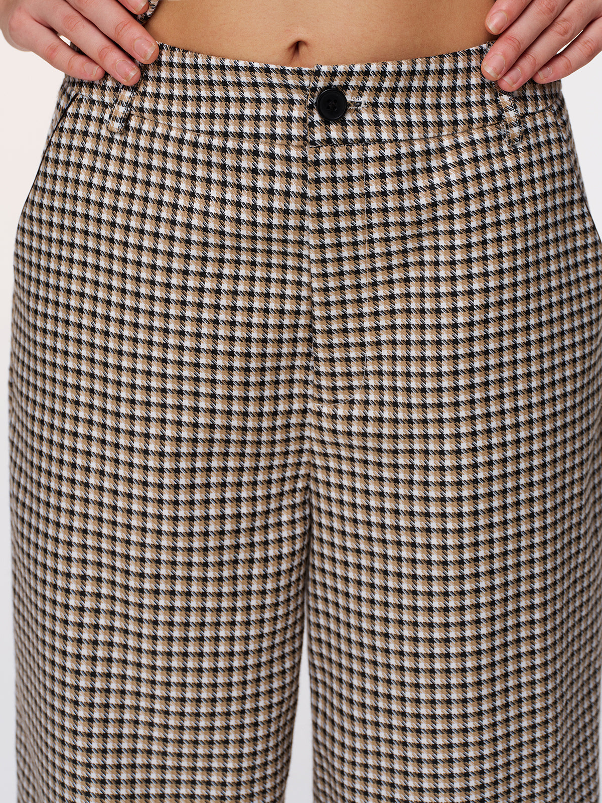 Plaid Vest & Wide Leg Pants Set for Women Trendy Casual Outfit