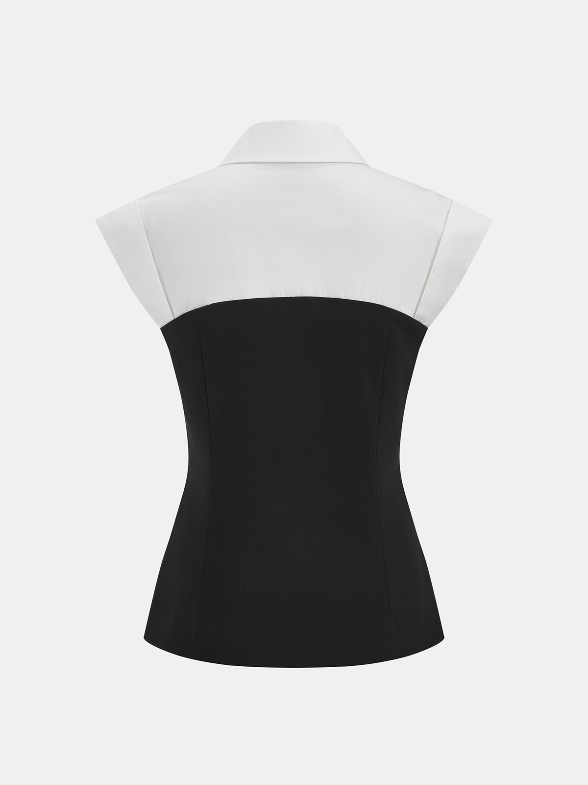 Color Block Sleeveless Collared Blouse | Trendy Summer Fashion Top