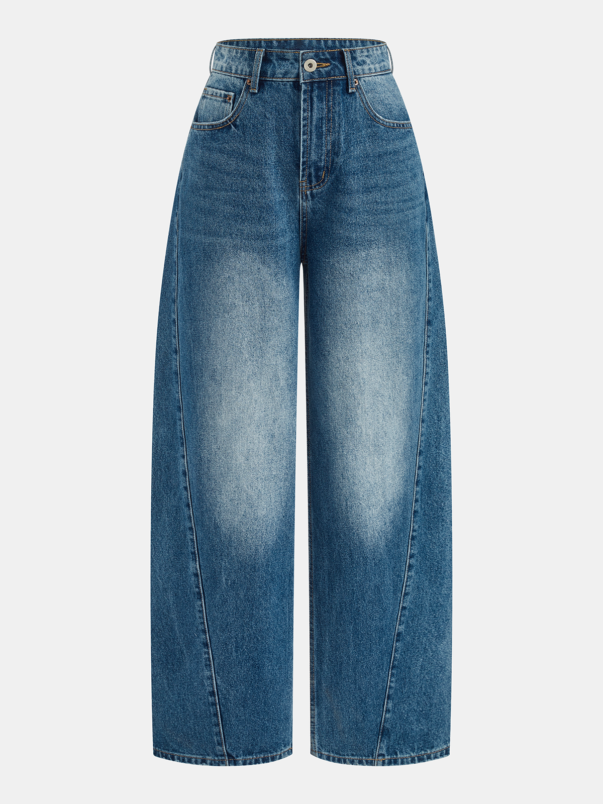 High-Waist Wide-Leg Denim Pants for Women Comfort Fit