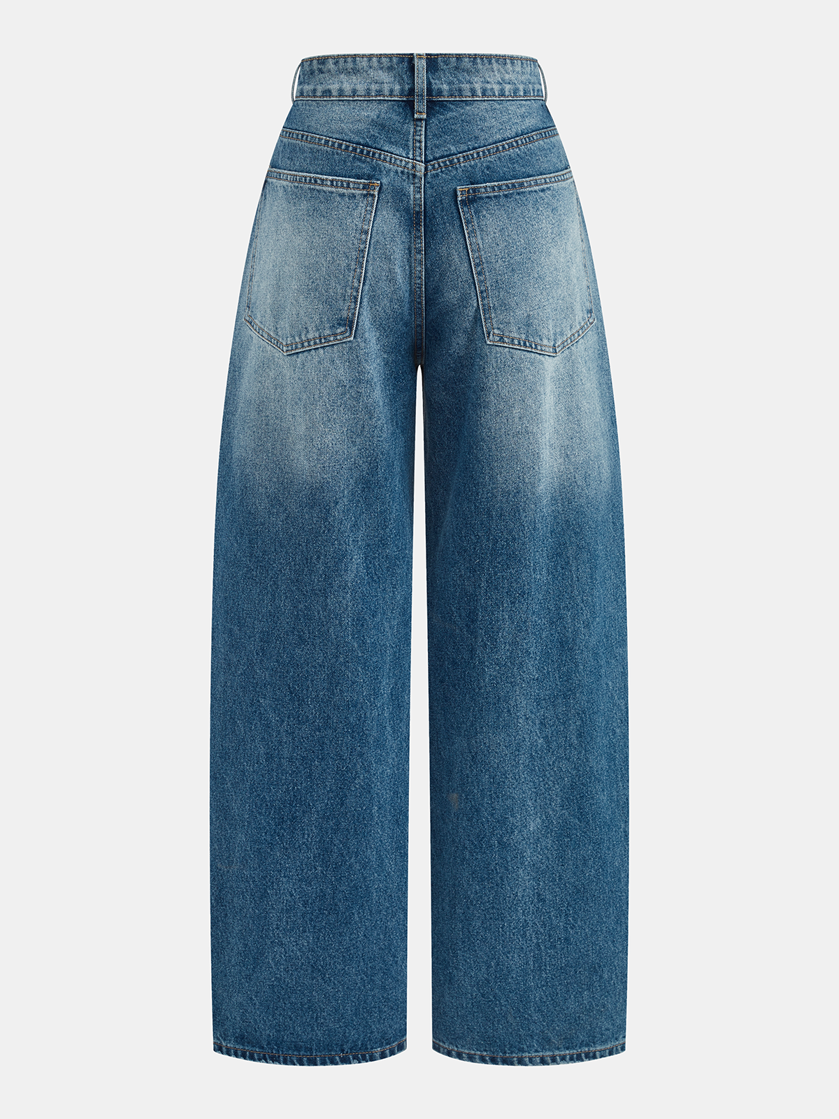 High-Waist Wide-Leg Denim Pants for Women Comfort Fit