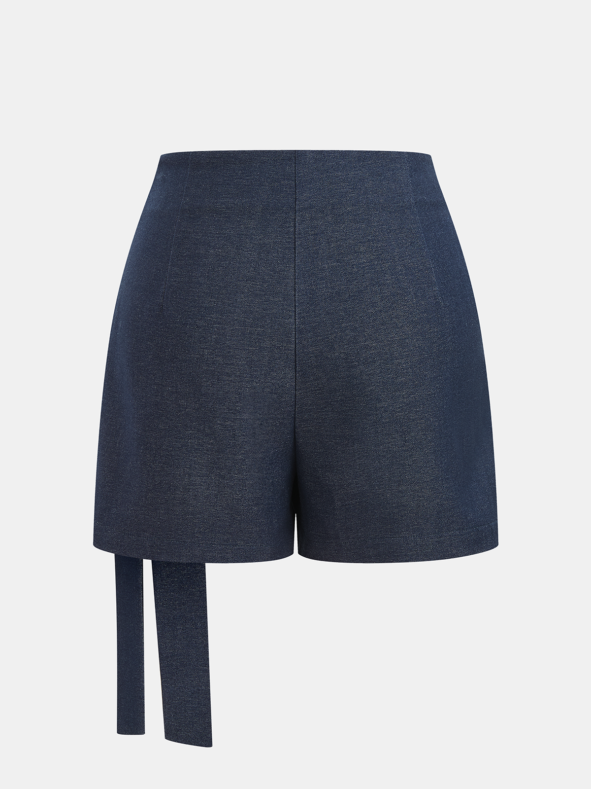 Tie Waist Wrap Skort with Trendy Asymmetrical Cut