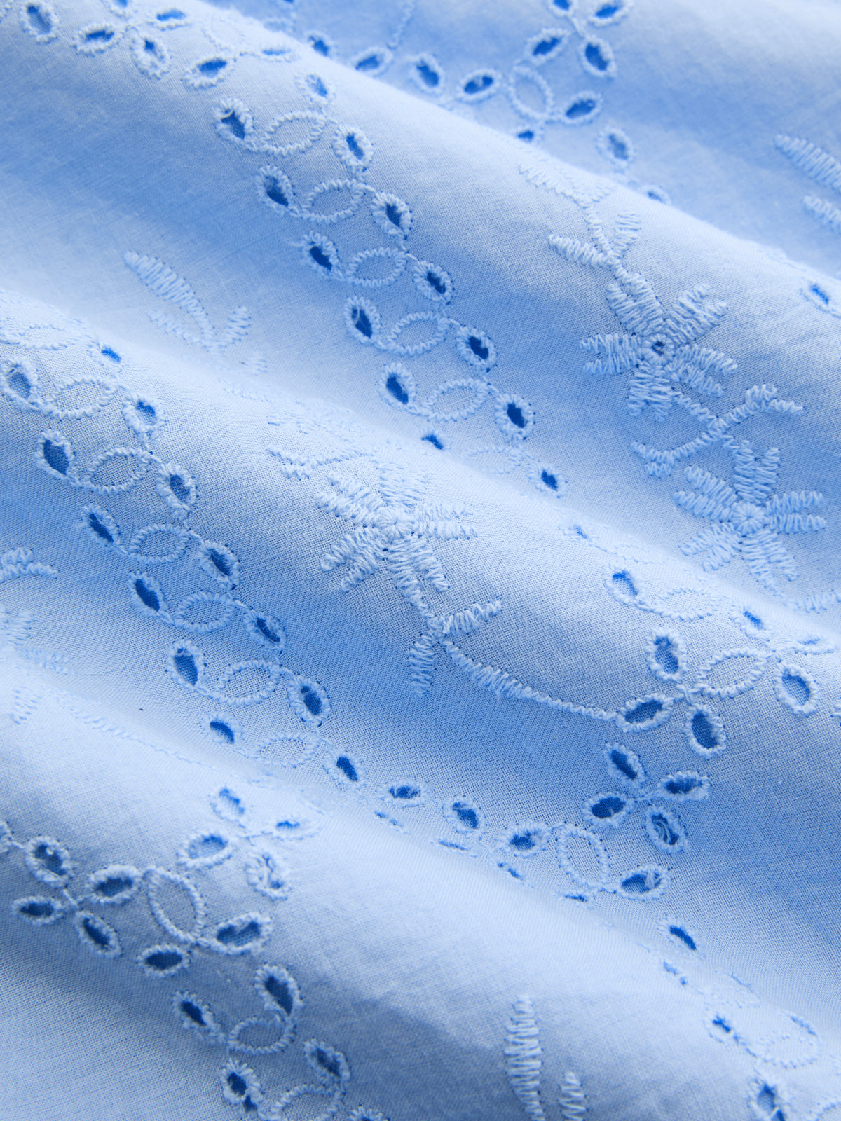 Sleeveless Embroidered Cotton Eyelet Midi Dress for Summer Weddings