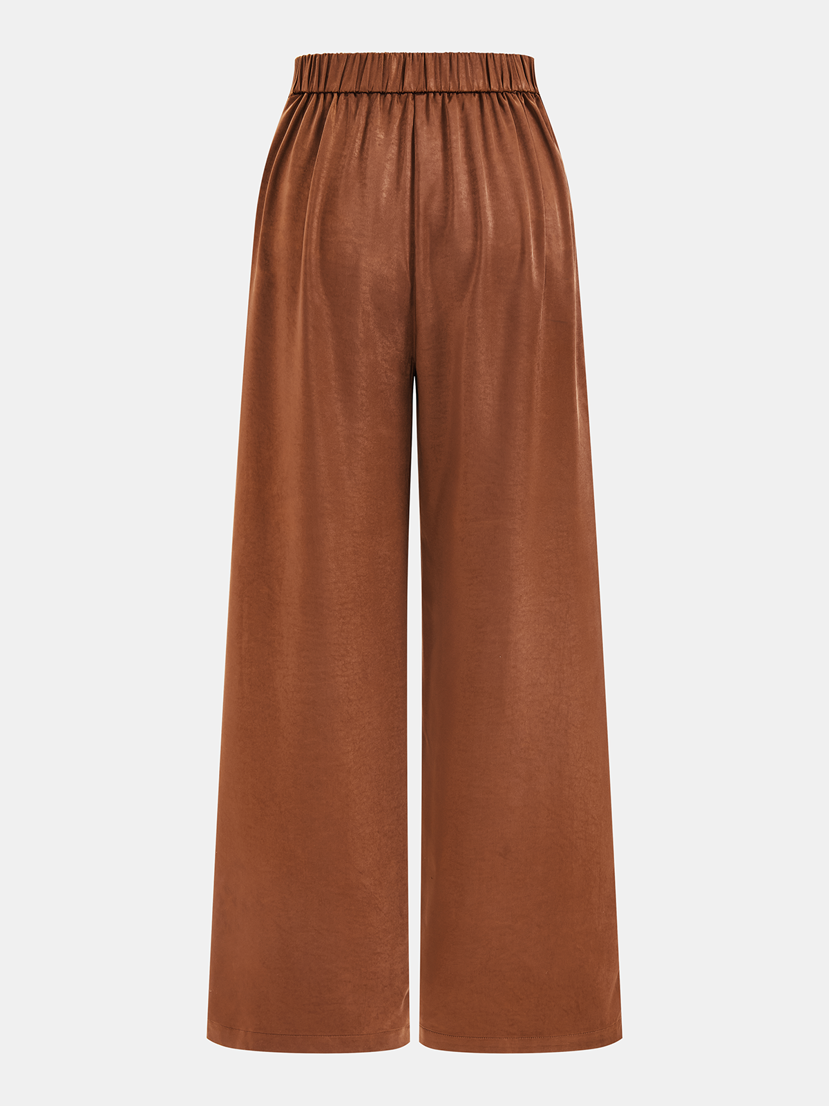 Satin Ruched Top & Wide Leg Pants Set for Women, Elegant Evening Wear