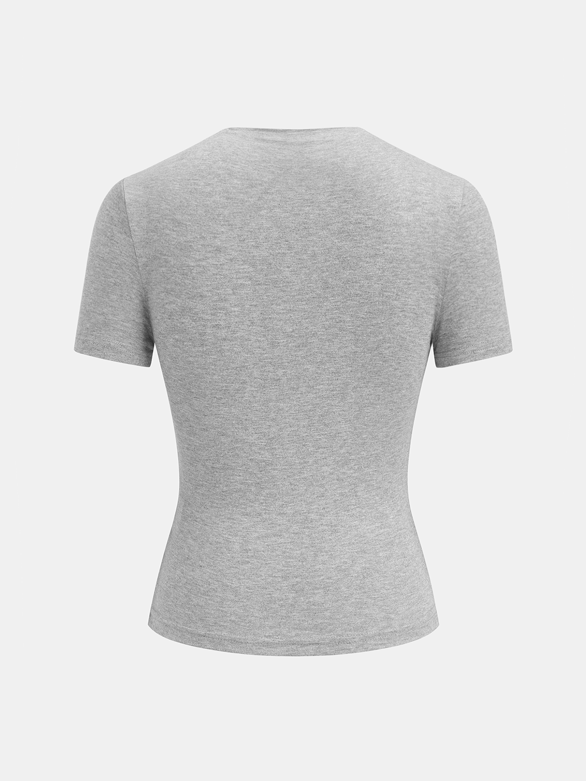 Ruched Fitted Short Sleeve Top Casual Everyday Wear