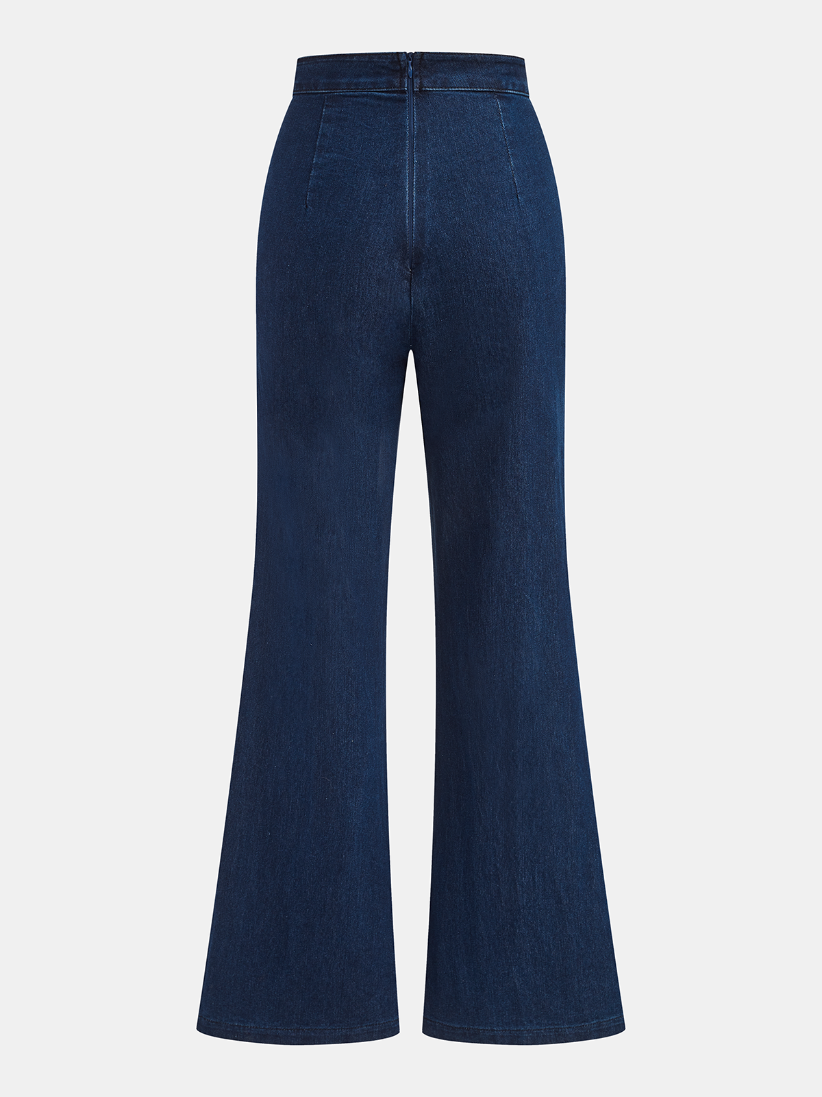 Sleeveless Denim Top Flared Pants Set Trendy Casual Outfit