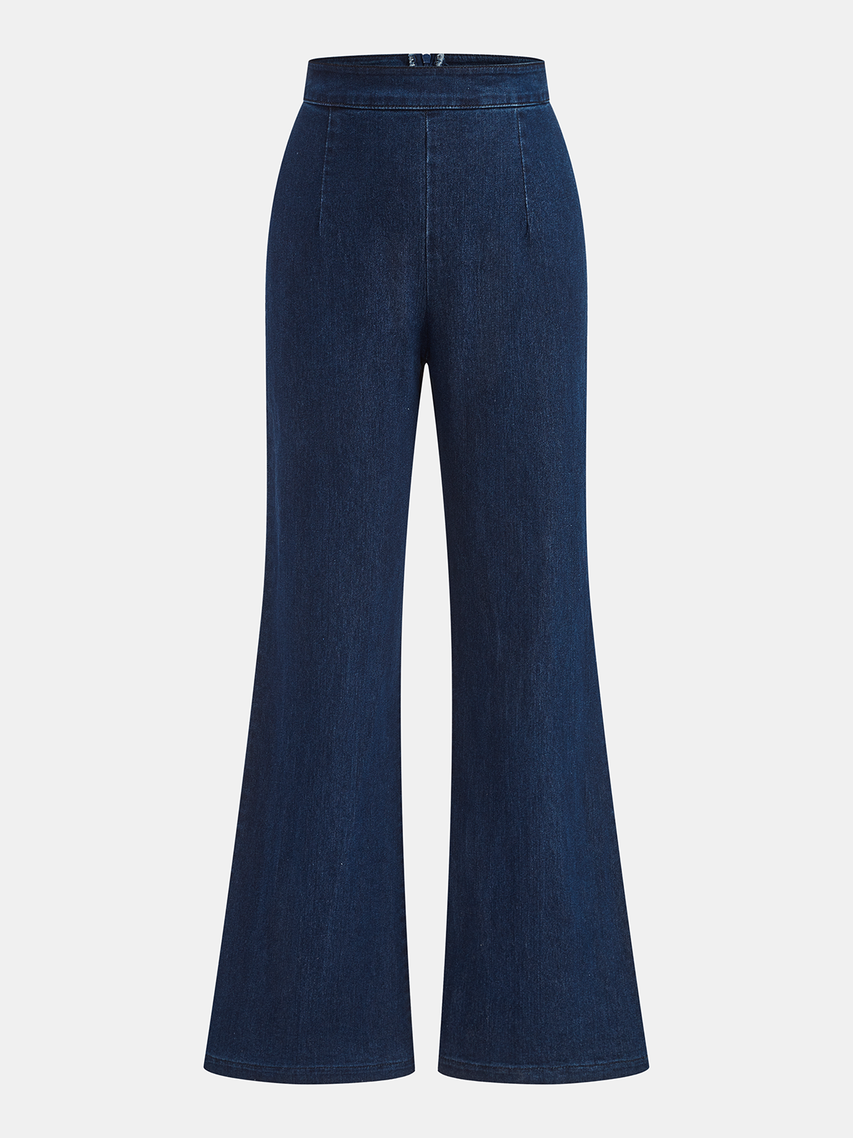 Sleeveless Denim Top Flared Pants Set Trendy Casual Outfit